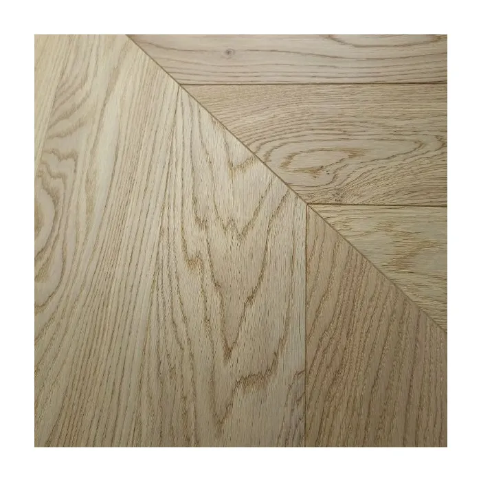 Dąb Porcelain (Chevron – jodełka francuska) Olejowosk, Szczotkowanie, Fazowanie V4 Wymiary: 560x130x14,5/3,0(+/-0,5) mm