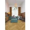 Panel winylowy Quick Step ze zintegrowanym podkładem Alpha Ciro Jodełka dąb wędzony botaniczny AVHBU40363