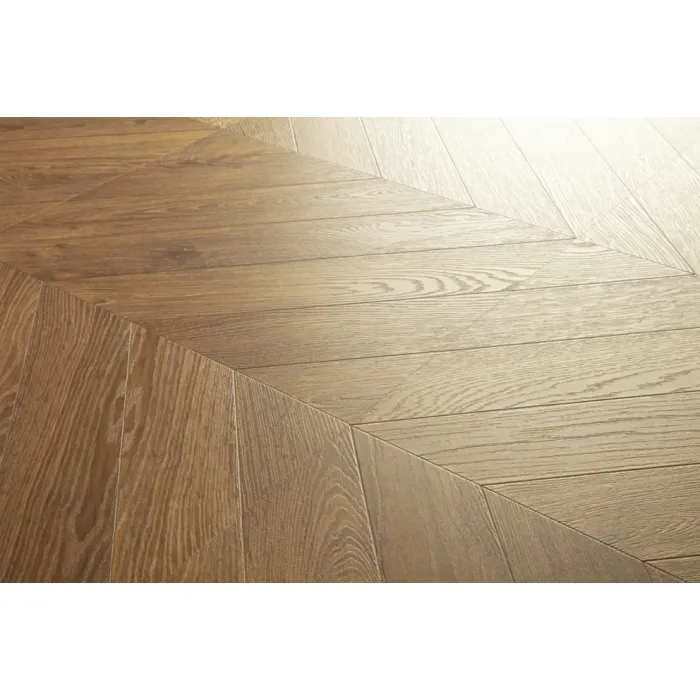 Panel laminowany Quick Step Impressive Patterns dąb chevron brązowy IPA4162