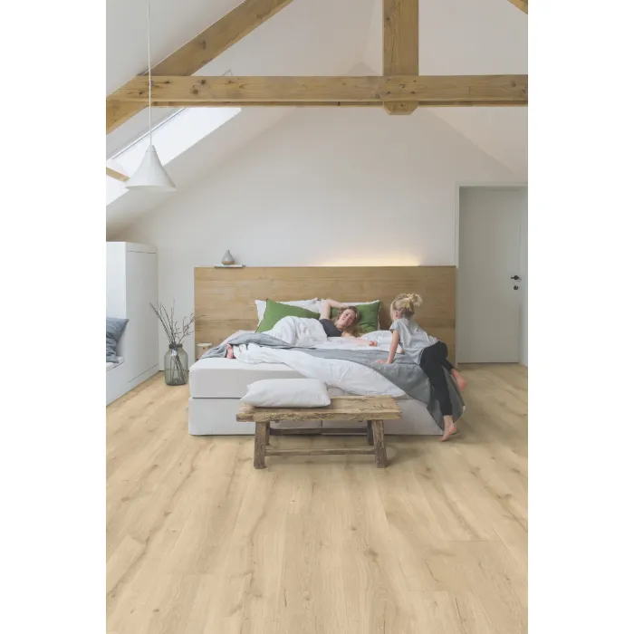 Panel laminowany Quick Step Majestic dąb pustynny naturalny jasny MJ3550
