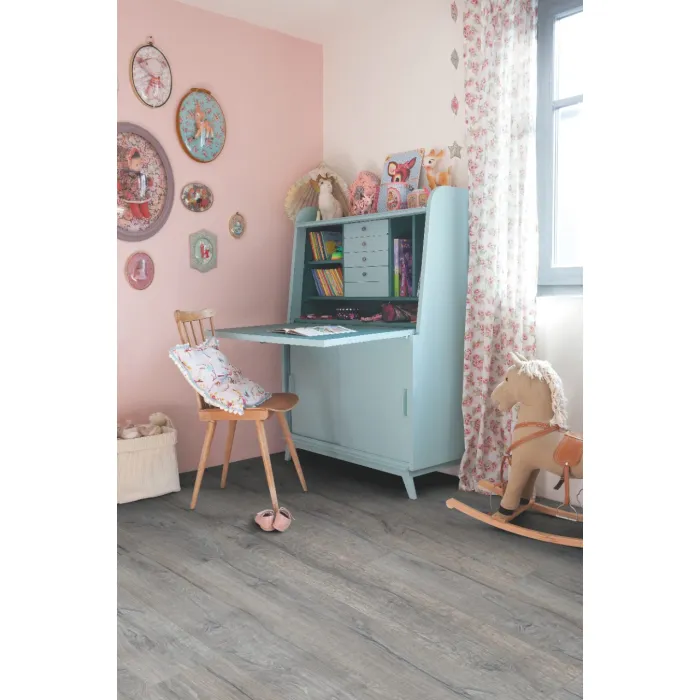 Panel winylowy Quick Step klejony Balance Glue Plus dąb szary historyczny BAGP40037