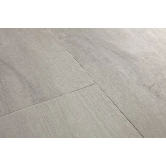 Panel winylowy Quick Step ze zintegrowanym podkładem Alpha Bloom dąb bawełniany zimno-szary AVMPU40201