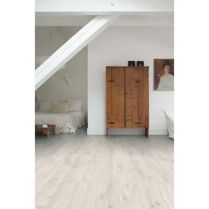 Panel winylowy Quick Step klejony Balance Glue Plus dąb canyon jasny ze śladami cięcia piłą BAGP40128