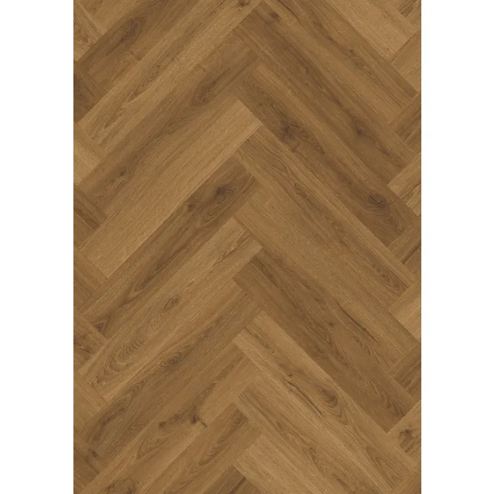 Panel winylowy Quick Step ze zintegrowanym podkładem Alpha Ciro Jodełka dąb karmelowy botaniczny AVHBU40364