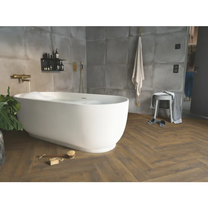 Panel winylowy Pergo ze zintegrowanym podkładem Vorma Pad Pro Jodełka dąb stuletni ciemny V4524-40287