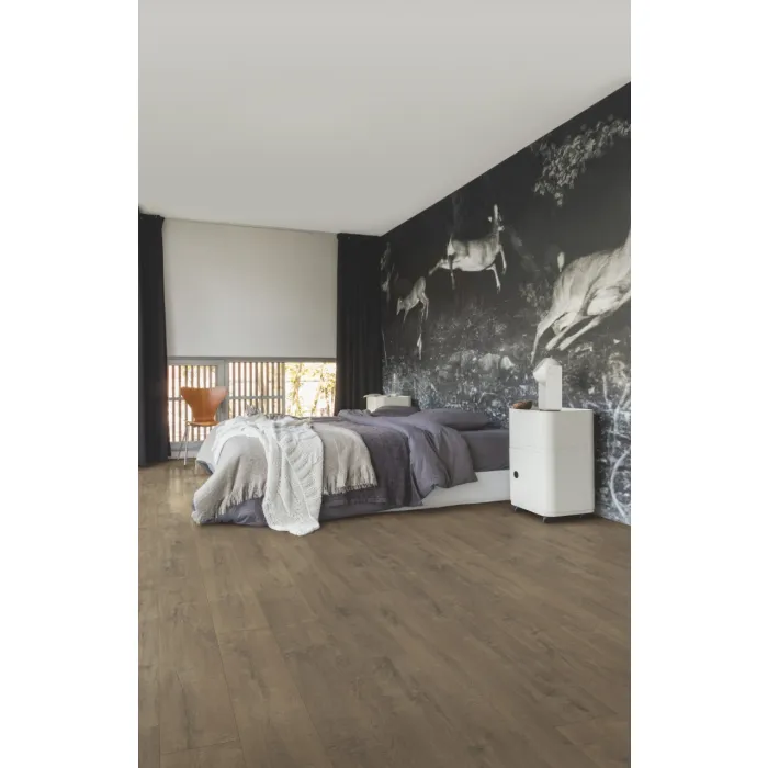 Panel winylowy Quick Step klejony Balance Glue Plus dąb aksamitny brązowy BAGP40160
