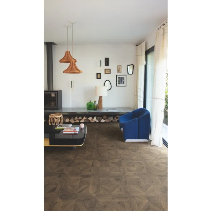 Panel laminowany Quick Step Impressive Patterns dąb królewski ciemno-brązowy IPA4145