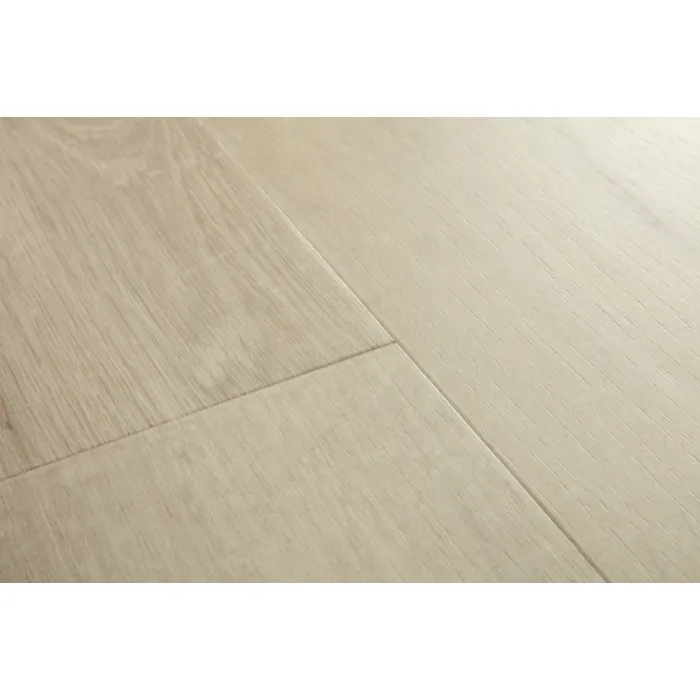 Panel winylowy Quick Step ze zintegrowanym podkładem Alpha Bloom dąb bawełniany beżowy AVMPU40103