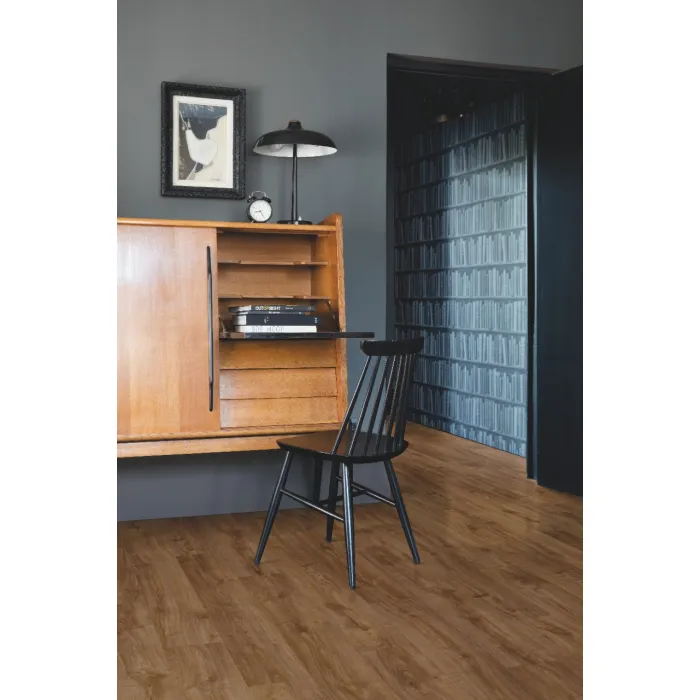 Panel winylowy Quick Step ze zintegrowanym podkładem Alpha Bloom dąb brązowy jesienny AVMPU40090