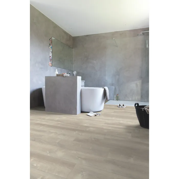 Panel winylowy Quick Step klejony Pulse Glue Plus dąb burza piaskowa ciepłoszary PUGP40083