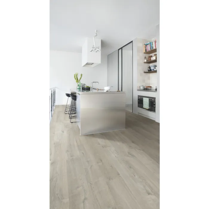 Panel laminowany Quick Step Impressive Ultra dąb spokojny szary IMU3558