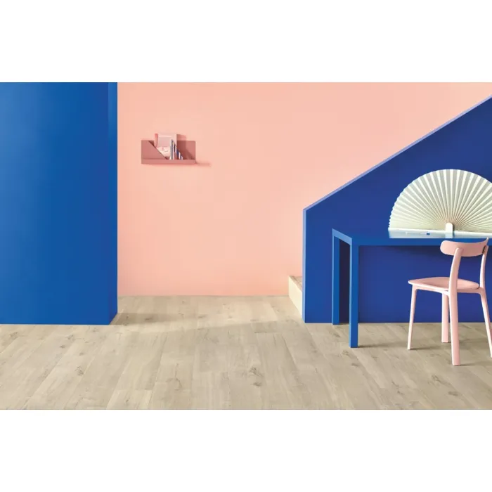Panel winylowy Quick Step klejony Pulse Glue Plus dąb bawełniany beżowy PUGP40103