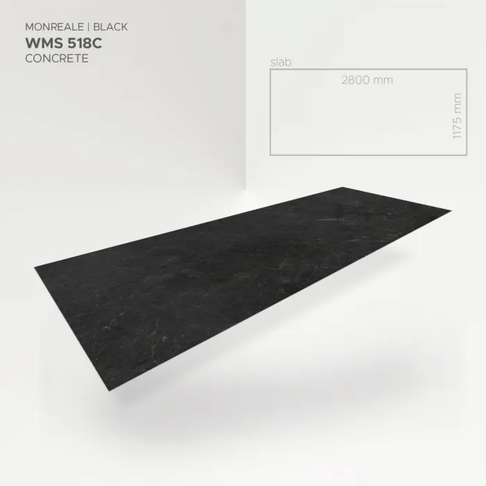 Modee Slaby Mineralne SPC Monreale Black 518C 2800x1175 mm