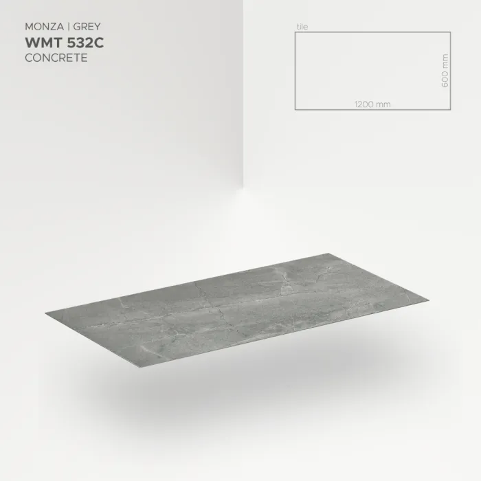 Modee Płyty Mineralne SPC Monza Grey 532C 1200x600mm