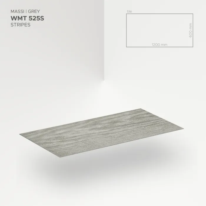 Modee Płyty Mineralne SPC Massi Grey 525S 1200x600mm